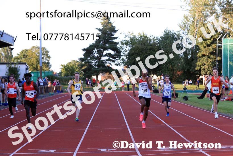 200 metres, 2024 NEGP 6, Monkton Stadium,  Wednesday, August 14th.  Photo: David T. Hewitson/Sports for All Pics
